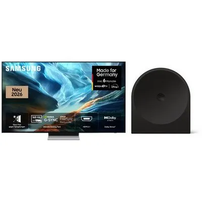 GQ65S93HAE 163 cm (65") OLED Vision AI Smart TV graphitschwarz inkl. Music Studio 5 HW-LS50H Wireless Lautsprecher schwarz