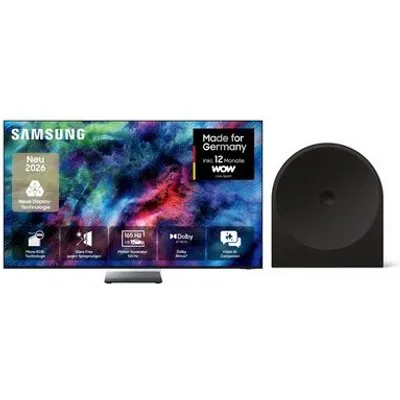 GMR75R95HAT 189 cm (75") Micro RGB Vision AI Smart TV schwarz inkl. Music Studio 5 HW-LS50H Wireless Lautsprecher schwarz, 4K Ultra HD, LCD, 120 Hz