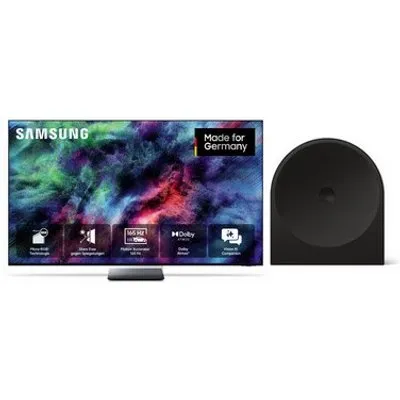 GMR65R95HAT 163 cm (65") Micro RGB Vision AI Smart TV schwarz inkl. Music Studio 5 HW-LS50H Wireless Lautsprecher schwarz