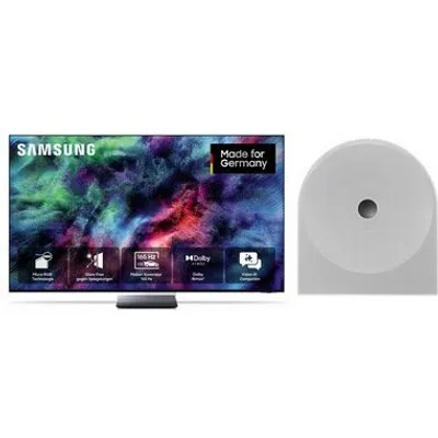 GMR65R95HAT 163 cm (65") Micro RGB Vision AI Smart TV schwarz inkl. Music Studio 5 HW-LS51H Wireless Lautsprecher weiß