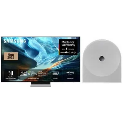 GQ77S93HAT 195 cm (77") OLED Vision AI Smart TV graphitschwarz inkl. Music Studio 5 HW-LS51H Wireless Lautsprecher weiß