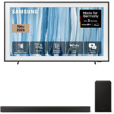 GQ55LS03HWU The Frame Pro (2026) 138 cm (55") Neo QLED Vision AI Smart TV schwarz inkl. HW-B760GF Soundbar mit Subwoofer