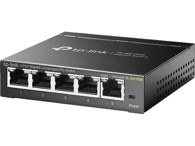 TP-LINK TL-SG105E 5-Port-Gigabit-Unmanaged Metal Pro Switch 5