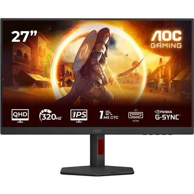 Q27G4SRU 69 cm (27") Gaming Monitor schwarz/rot, Widescreen QHD (2560x1440), 0,3 ms Reaktionszeit