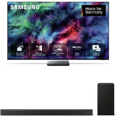 GMR65R95HAT 163 cm (65") Micro RGB Vision AI Smart TV schwarz inkl. HW-B760GF Soundbar mit Subwoofer