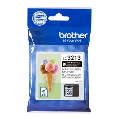 Brother LC-3213BK Tintenpatrone Schwarz für 400 Seiten Kompatibilität: DCP-J572DW // DCP-J772DW // DCP-J774DW // MFC-J491DW // MFC-J497DW // MFC-J890D