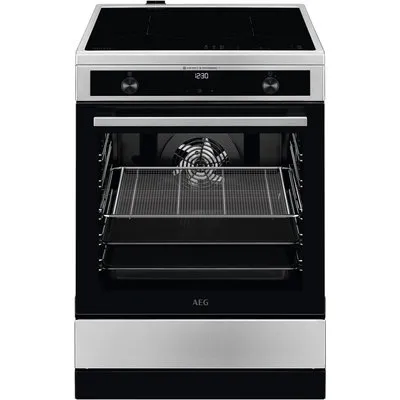 AEG Standherd mit Induktions-Kochfeld / SteamBake / Hob²Hood / 60 cm CIB6643BBM