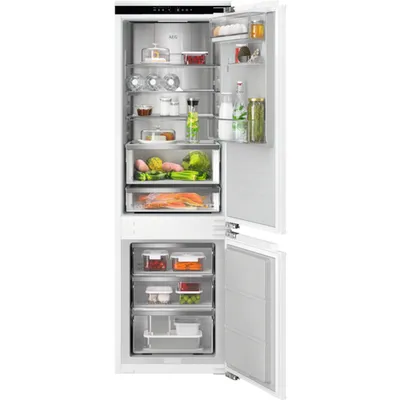 AEG 9000 MultiChill 0° / Einbau-Kühl-Gefrierkombination / WiFi-Vernetzung / 1780 mm / 223 L / Null-Grad-Schublade / Festtür TSC9V18WCC3