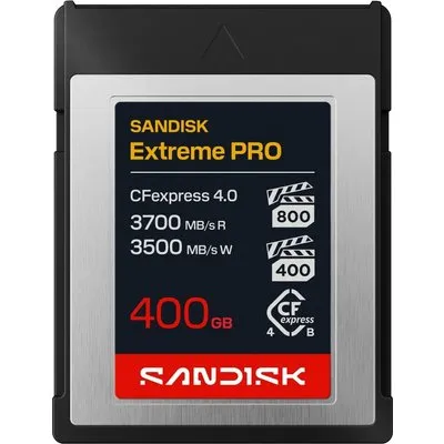 SanDisk Extreme PRO - Flash-Speicherkarte - 400 GB - CFexpress 4.0 Typ B (SDCFEB-400G-GN4NN)