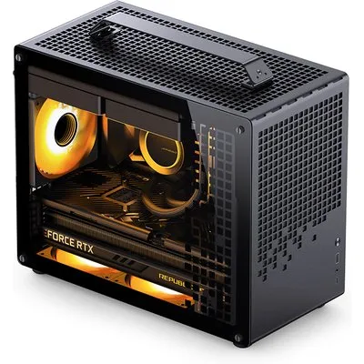 Jonsplus Z20 Micro-ATX Gehäuse mit Tragegriff - schwarz - - ATX - Midi/Minitower - ATX (Z20 Black)