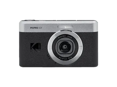 KODAK PIXPRO C1 Kompaktkamera Schwarz, Fixfokus opt. Zoom, LCD -Display, 2.8 inch, mit 230.000 Pixeln