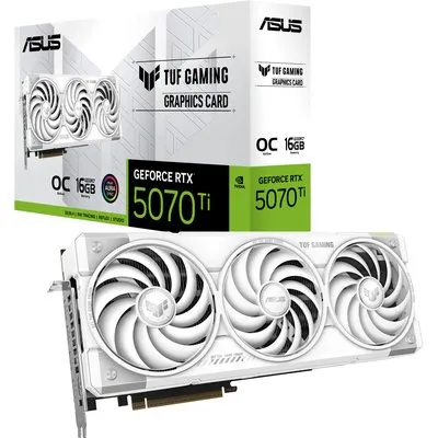 ASUS TUF Gaming GeForce RTX 5070 Ti OC White - 16GB GDDR7, 2x HDMI, 3x DP