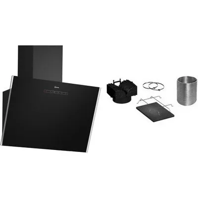 DMK63IDS Kopffrei-Dunstabzugshaube bestehend aus D63IDK1S0 + Z51GIU1X3 schwarz