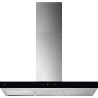 GB67D91HL Kamin-Dunstabzugshaube schwarz/edelstahl