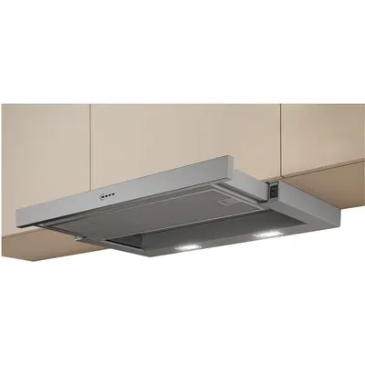 D46BR12X7 Flachschirm-Dunstabzugshaube silbermetallic