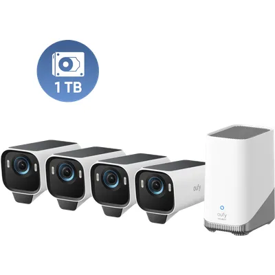 eufyCam S3 Pro 4‑Cam Kit und 1