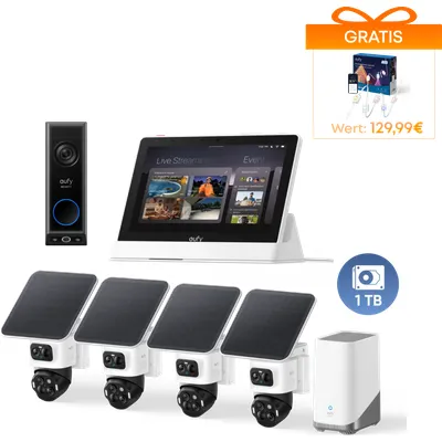 eufyCam S4 Kamera-Set und Home