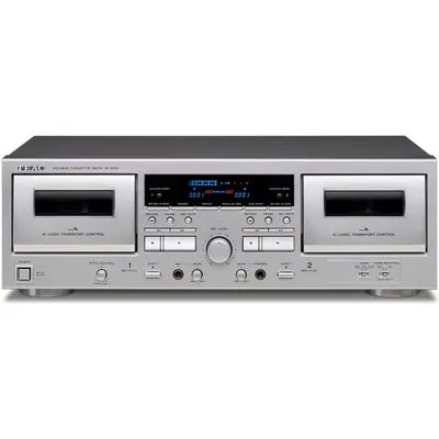 TEAC W-1200 Tape Deck Silber Doppel-Kassettendeck (W-1200-S)