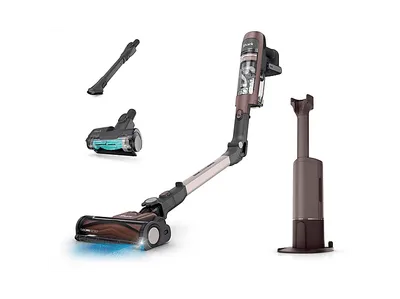 SHARK IA3246EUTBR PowerDetect Speed Luxe Collection Clean & Empty Akku-Staubsauger, Stielsauger, Akkubetrieb, 350 Watt
