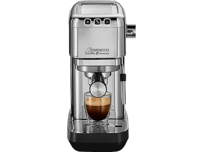 TCHIBO Siebträger „Lapressa“ Edelstahl Espressomaschine Silber