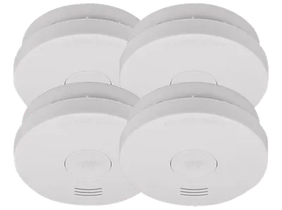 BRENNENSTUHL RM L 3100 4er Pack Rauchwarnmelder, Weiß