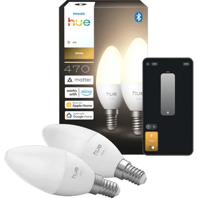 Philips Hue Kerzenlampe White E14 Doppelpack