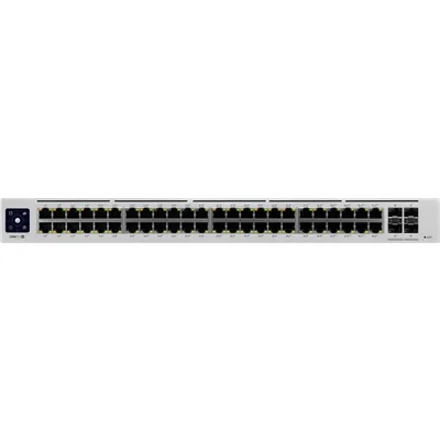 Ubiquiti Professional 48-Port PoE Managed Switch 48x Gigabit Ethernet (40x PoE+ und 8x PoE++, max. 600W), 4x 10 Gbit/s SFP+