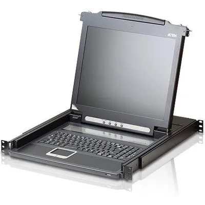 Aten CL1000N Single Rail 19" LCD Konsole (PS/2-USB, VGA)