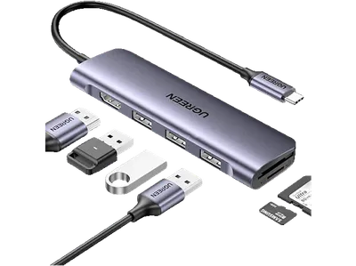 UGREEN Multifunktions USB-C Hub, Gray