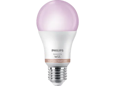 PHILIPS SMART Smart Lighting smarte E27 LED Lampe, 60W, Weiß- & Farblicht, App- Sprachsteuerung Lichtquelle RGBW