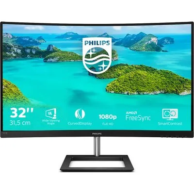 E-Line 322E1C/00 80 cm (32") TFT-Monitor mit LED-Technik schwarz, Widescreen Full HD (1920x1080), 4 ms Reaktionszeit, gebogen, Gaming geeignet