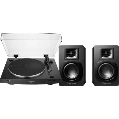 Audio-Technica AT-LP3XBT + Audio-Technica ATH-SP3X Schwarz