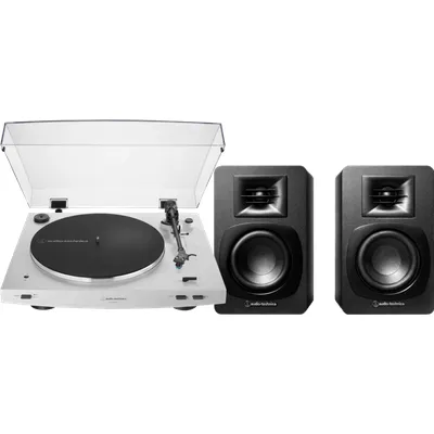 Audio-Technica AT-LP3XBT Weiß + Audio-Technica ATH-SP3X Schwarz