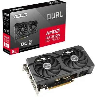 ASUS Dual Radeon RX 7600 EVO OC Edition 8GB GDDR6 Grafikkarte