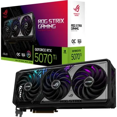 ASUS ROG STRIX GeForce RTX 5070 Ti OC 16GB ROG-STRIX-RTX5070TI-O16G-GAMING DDR7 Grafikkarte DP/HDMI