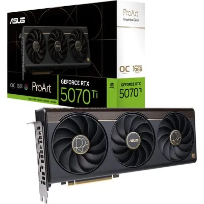 ASUS PROART GeForce RTX 5070 TI OC Content Creation 16GB PROART-RTX5070TI-O16G DDR7 Grafikkarte, DP/HDMI