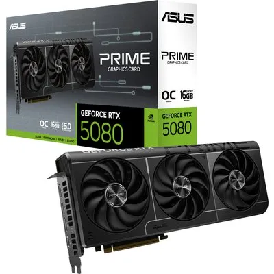 ASUS PRIME GeForce RTX 5080 OC PRIME-RTX5080-O16G-EVO Grafikkarte 16GB GDDR7, 1xHDMI, 3xDP