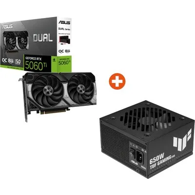 ASUS LEVEL UP #8 Bundle (DUAL-RTX5060TI + TUF-GAMING-650B-EVO)