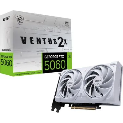 MSI GeForce RTX 5060 8G VENTUS 2X OC White 8GB GDDR7 Grafikkarte, HDMI/DP