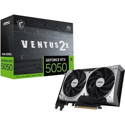 MSI GeForce RTX 5050 VENTUS 2X OC 8GB GDDR6 Grafikkarte, HDMI/DP
