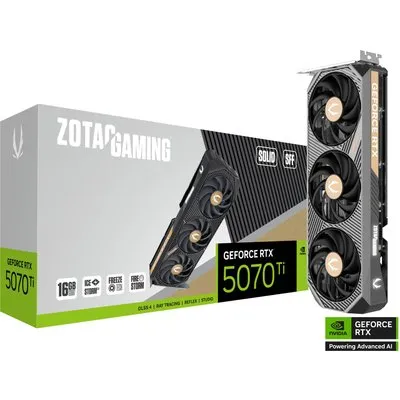 ZOTAC GAMING GeForce RTX 5070 Ti SOLID SFF 16GB GDDR7 Grafikkarte 3x DP, 1x HDMI