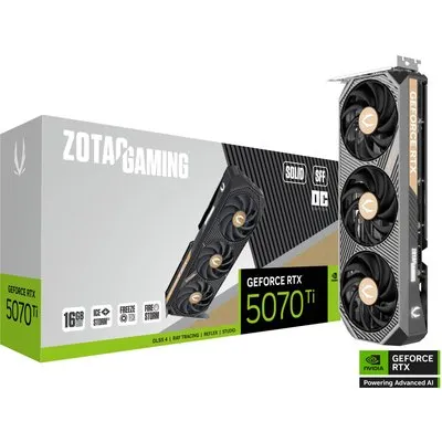 ZOTAC GAMING GeForce RTX 5070 Ti SOLID SFF OC 16GB GDDR7 Grafikkarte 3x DP, 1x HDMI