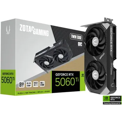 ZOTAC GAMING GeForce RTX 5060 Ti Twin Edge OC 8GB GDDR7 Grafikkarte 3x DP, 1x HDMI