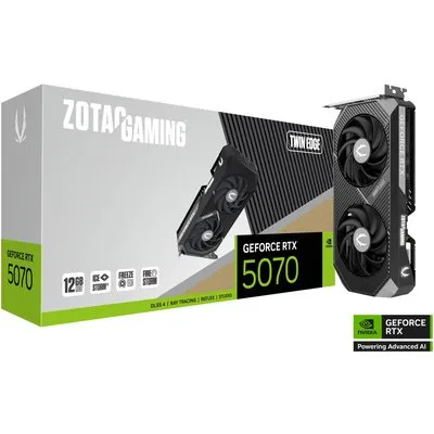 ZOTAC GAMING GeForce RTX 5070 Twin Edge 12GB GDDR7 Grafikkarte 3x DP, 1x HDMI