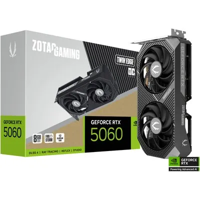 ZOTAC GAMING GeForce RTX 5060 Twin Edge 8GB OC GDDR7 Grafikkarte 3x DP, 1x HDMI