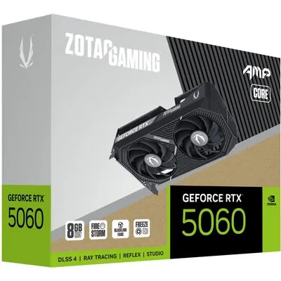 ZOTAC GAMING GeForce RTX 5060 AMP! Core 8GB GDDR7 Grafikkarte 3x DP, 1x HDMI