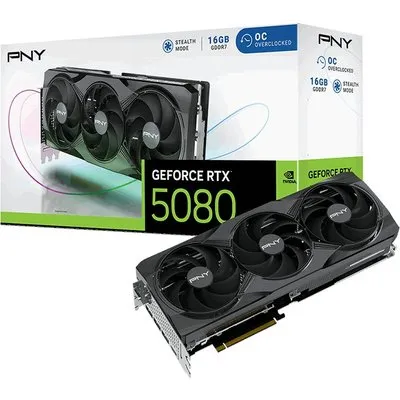 PNY GeForce RTX 5080 Triple OC 16GB Grafikkarte 3xDP/HDMI