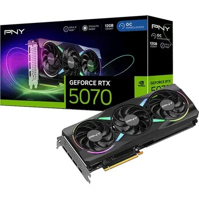 PNY GeForce RTX 5070 Triple ARGB OC 12GB Grafikkarte 3xDP/HDMI
