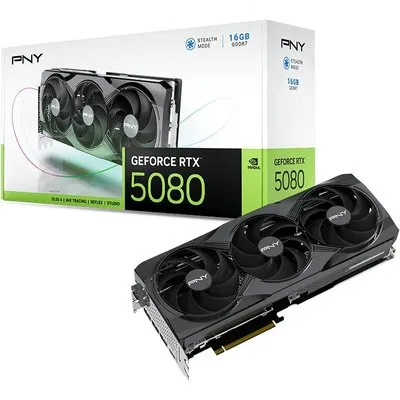 PNY GeForce RTX 5080 Triple Fan 16GB Grafikkarte 3xDP/HDMI