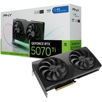 PNY GeForce RTX 5070 TI Slim Overclocked 16GB Grafikkarte 3xDP/HDMI